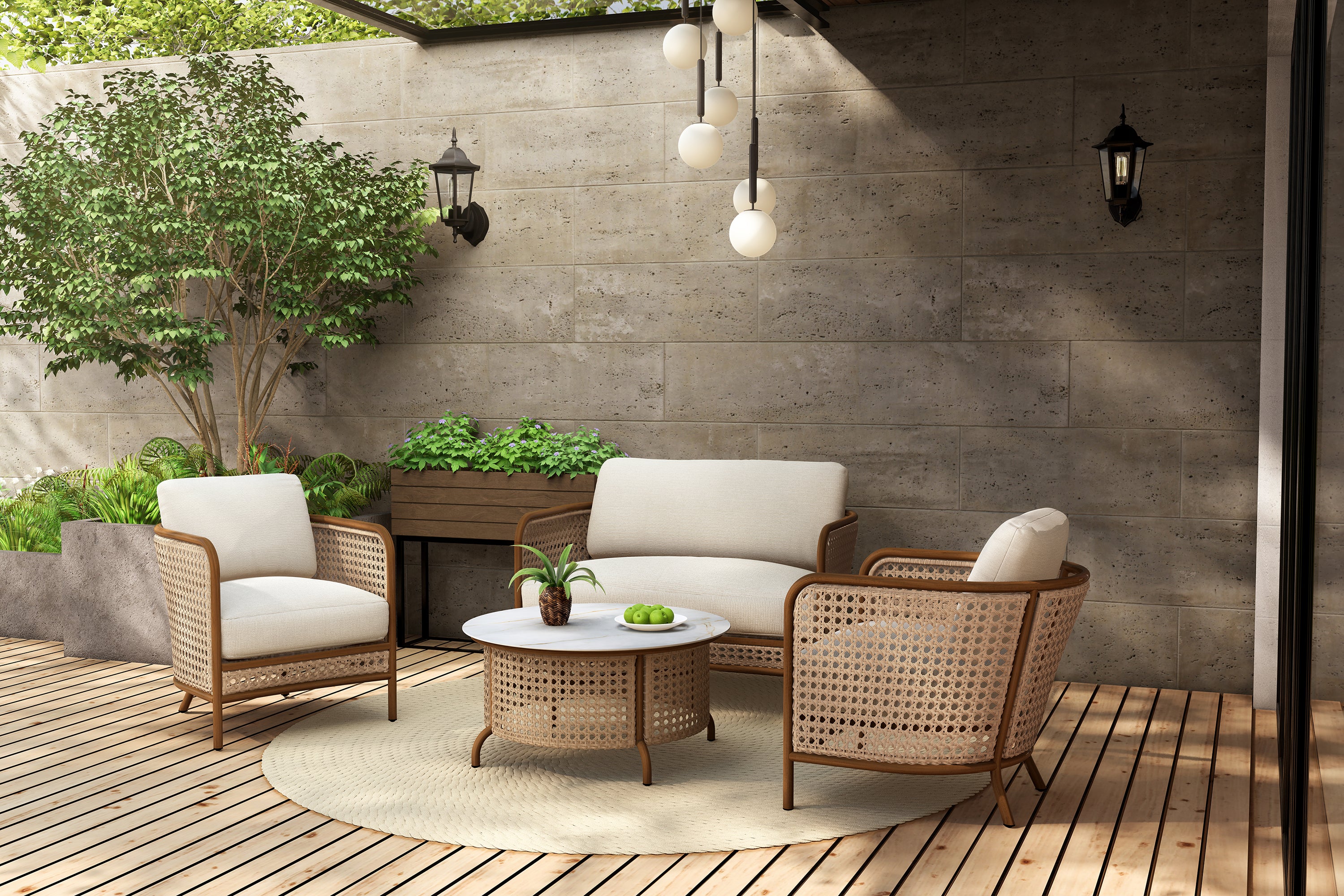 Mia Woven Club Chair