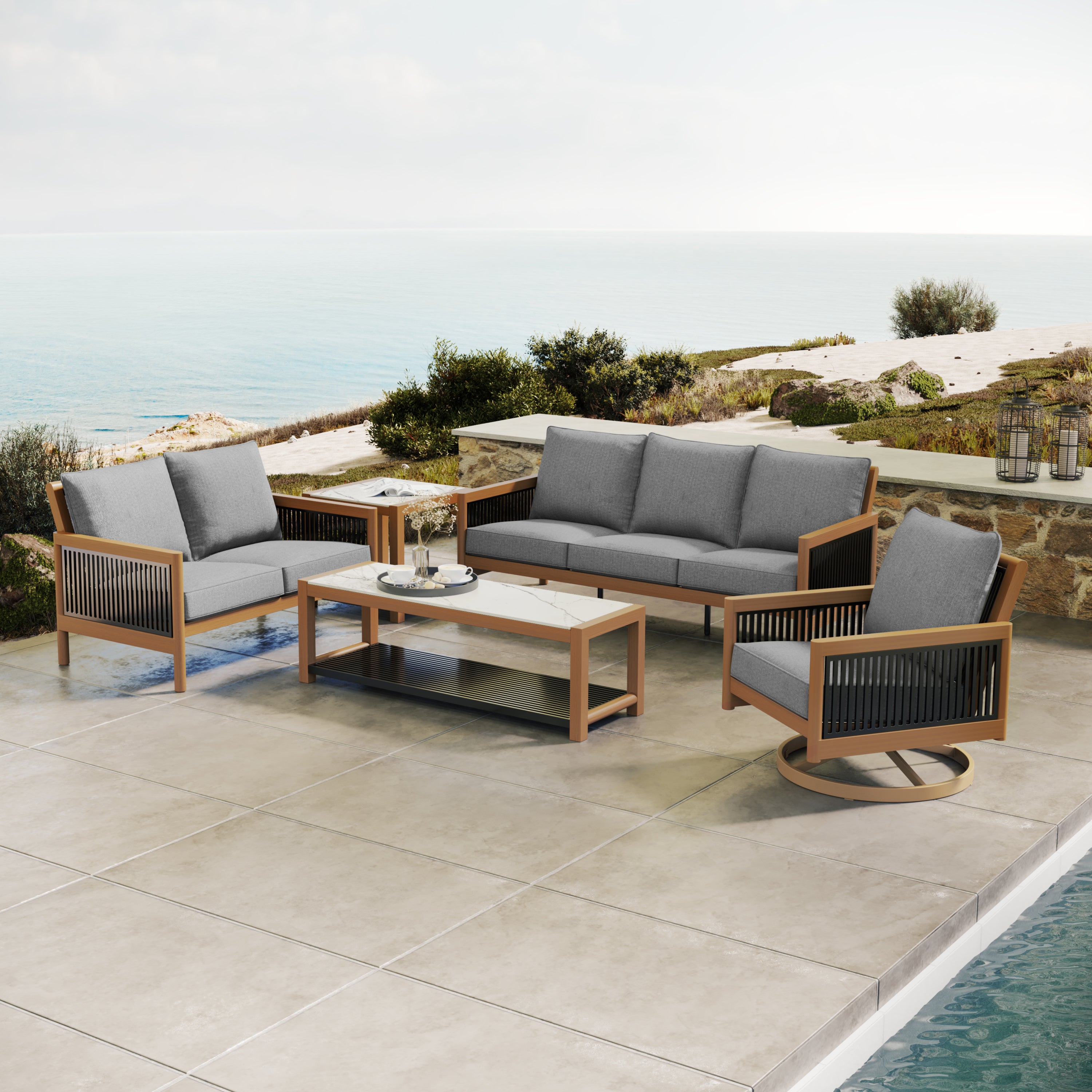 Cove Dining Swivel Rocker Chair