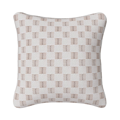 Sunbrella® Outdoor Pillow - Mend Latte - 18x18