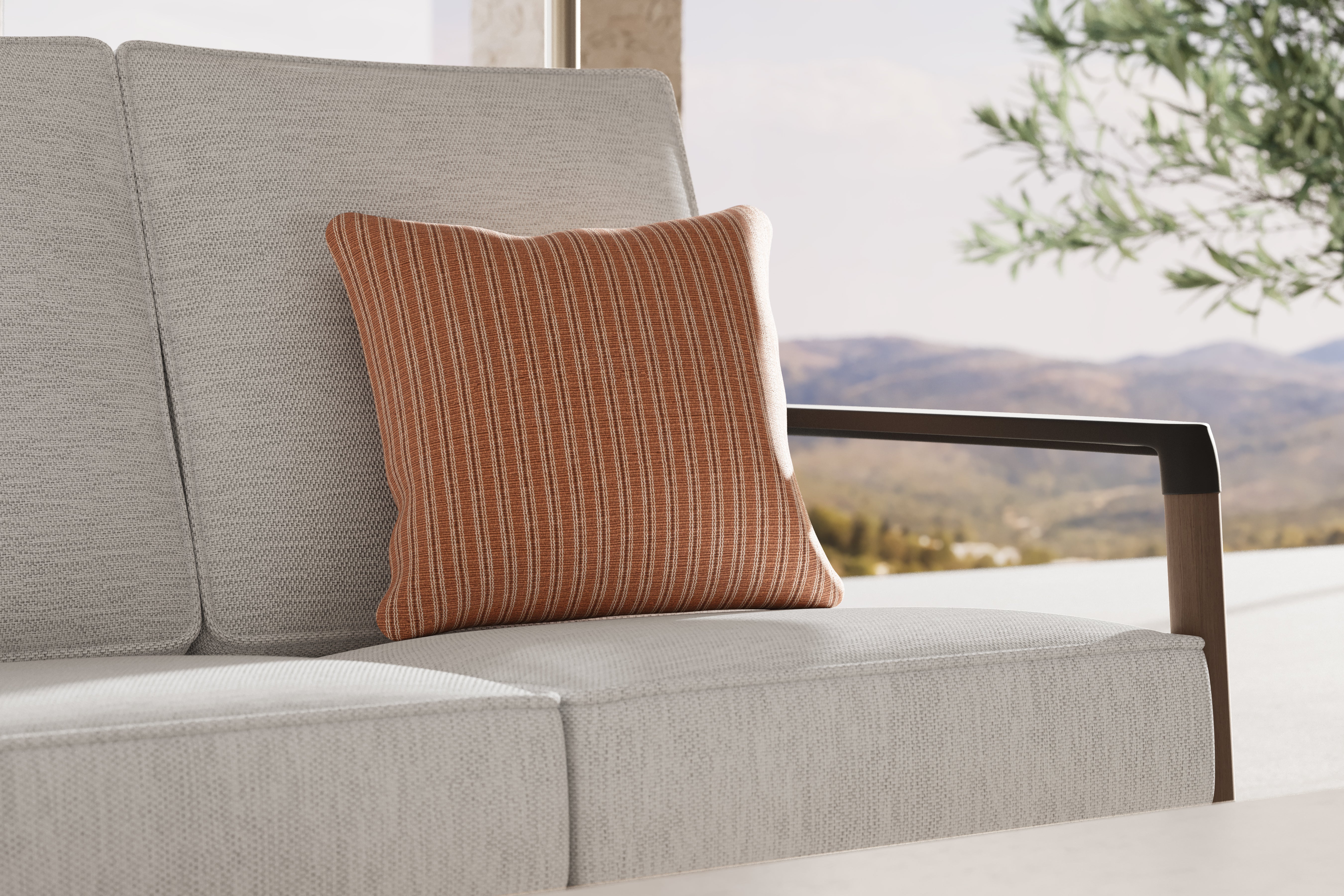 Sunbrella® Outdoor Pillow - William Petal - 18x18