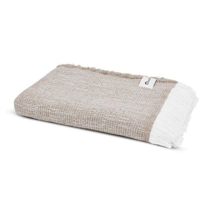 Sunbrella® Signature Indoor Outdoor Throw - Crosshatch Flax