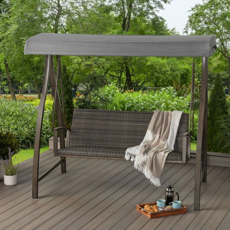 Agio McKinnon | Woven Patio Swing | Sunbrella Replacement Canopy Cover